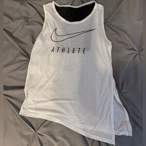 Nike White Athlete Tank Top